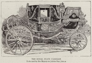 The Royal State Carriage by Alfred Chantrey Corbould